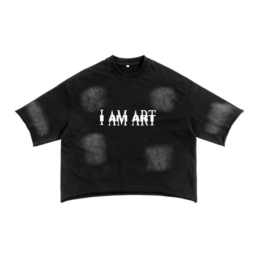 CASHIOOO (I AM ART) Sunfade Raw Edge T-shirt