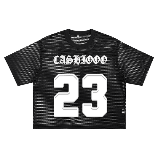 CASHIOOOO See-through Boxy Net T-shirt